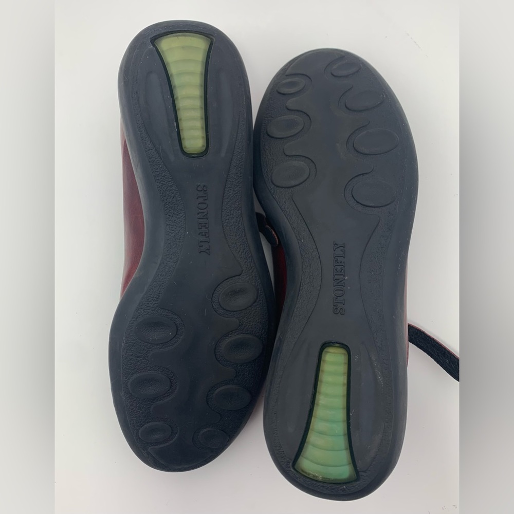 STONEFLY Vera Pelle Absolute Comfort Mary Jane Shoes | Red | Size:9.5-10 (40) - Picture 7 of 8